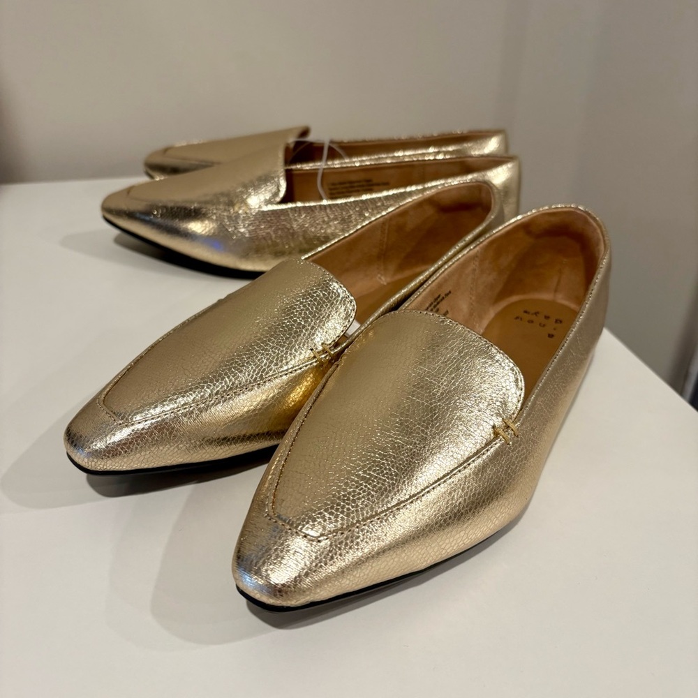 NWT Gold Women's Loafers Bundle size 6.5/7